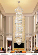 Andaluz Alethea Austwell Gold Large Chandelier- Amber/Smoky Gray/Transparent
