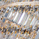 Andaluz Alethea Austwell Gold Large Chandelier- Amber/Smoky Gray/Transparent