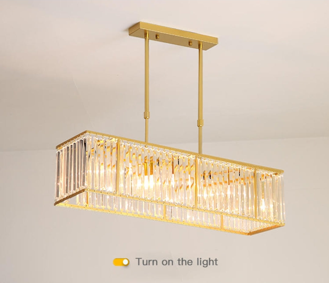 Prism Gold Crystal Chandelier - Reflect Lighting