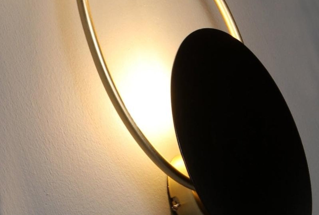 Sconce Black/Gold Wall Lamps - Reflect Lighting