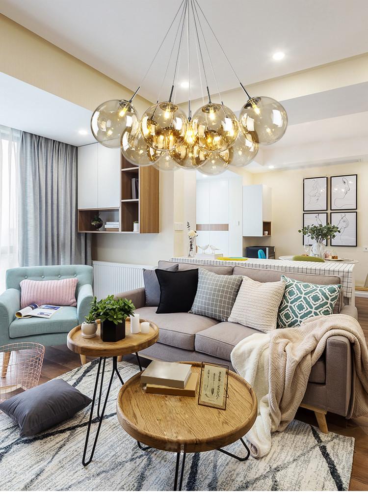 Bubble Ball Chandelier-Gold/Smokey Grey - Reflect Lighting