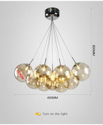 Bubble Ball Chandelier-Gold/Smokey Grey - Reflect Lighting