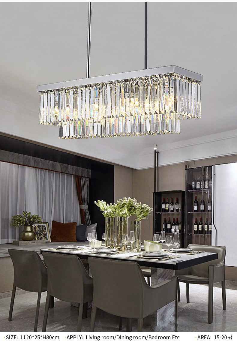Emjay Andover Chrome Crystal Chandelier