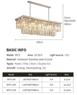 Emjay Andover Chrome Crystal Chandelier