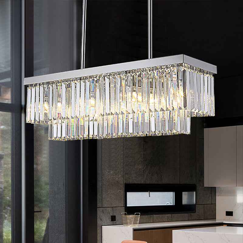 Emjay Andover Chrome Crystal Chandelier