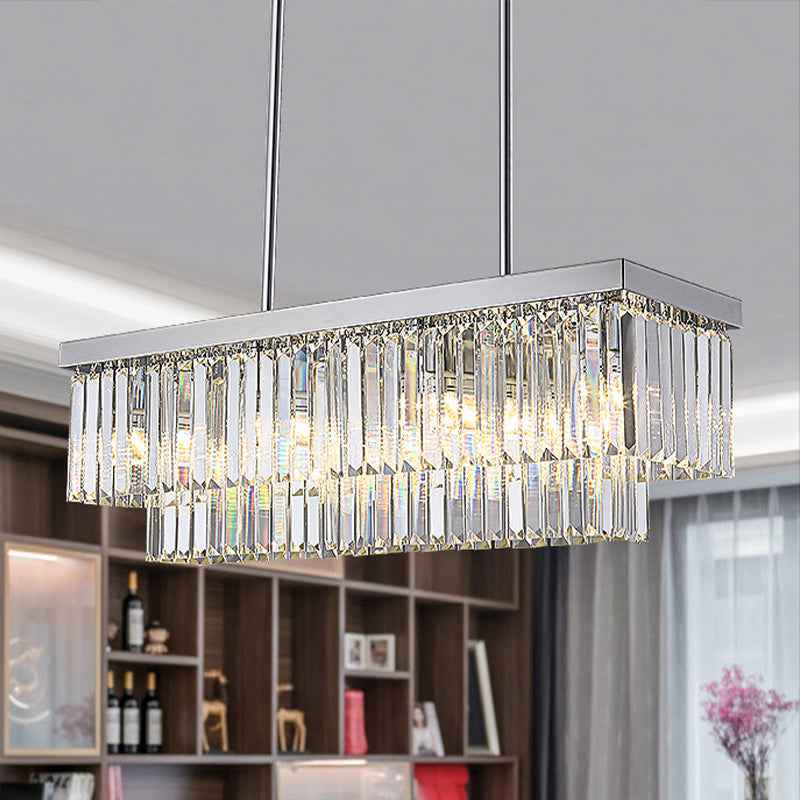 Emjay Andover Chrome Crystal Chandelier