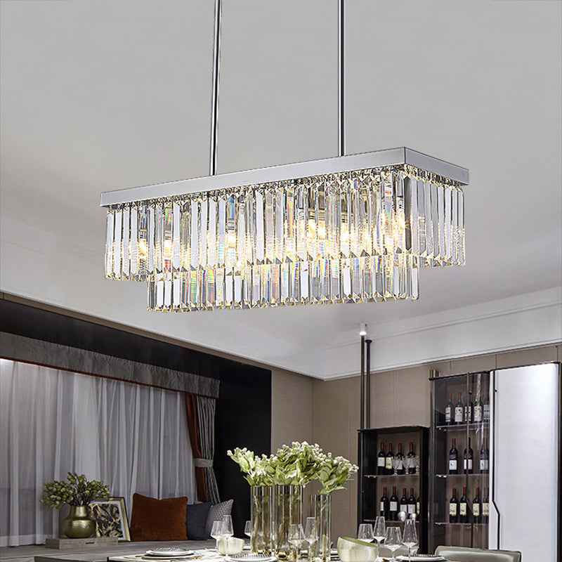 Emjay Andover Chrome Crystal Chandelier