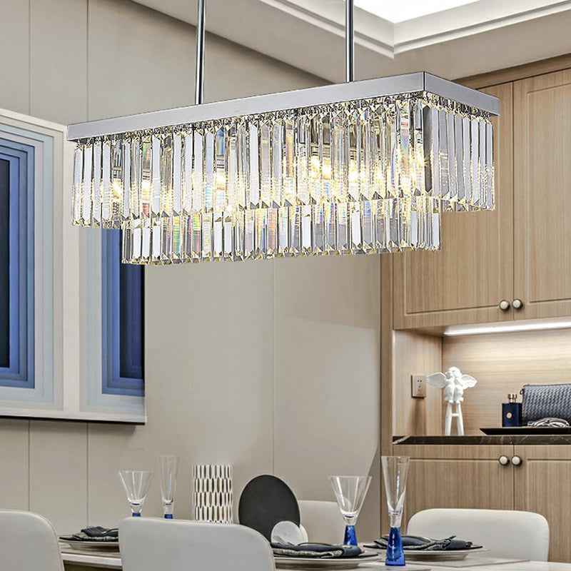 Emjay Andover Chrome Crystal Chandelier