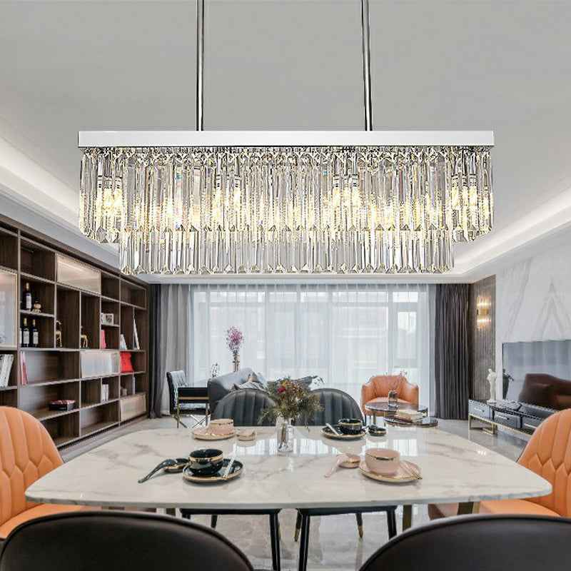 Emjay Andover Chrome Crystal Chandelier