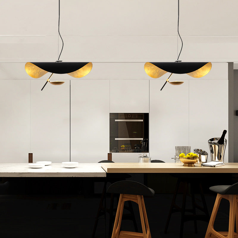 Flying Saucer Chandelier-Black/White - Reflect Lighting