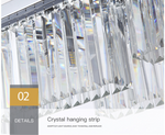 Chrome Rectangle Crystal Chandelier