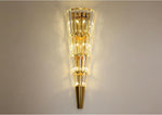 Crystal Cone Gold Wall Lamp - Reflect Lighting