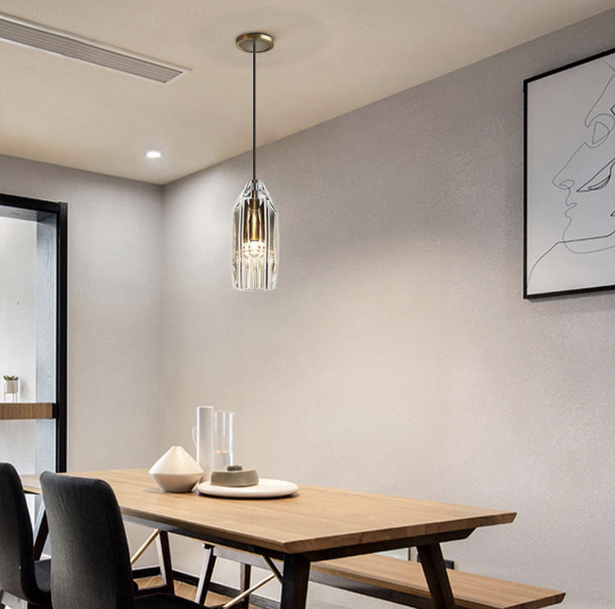 Leeming Crystal Pendant Light - Reflect Lighting