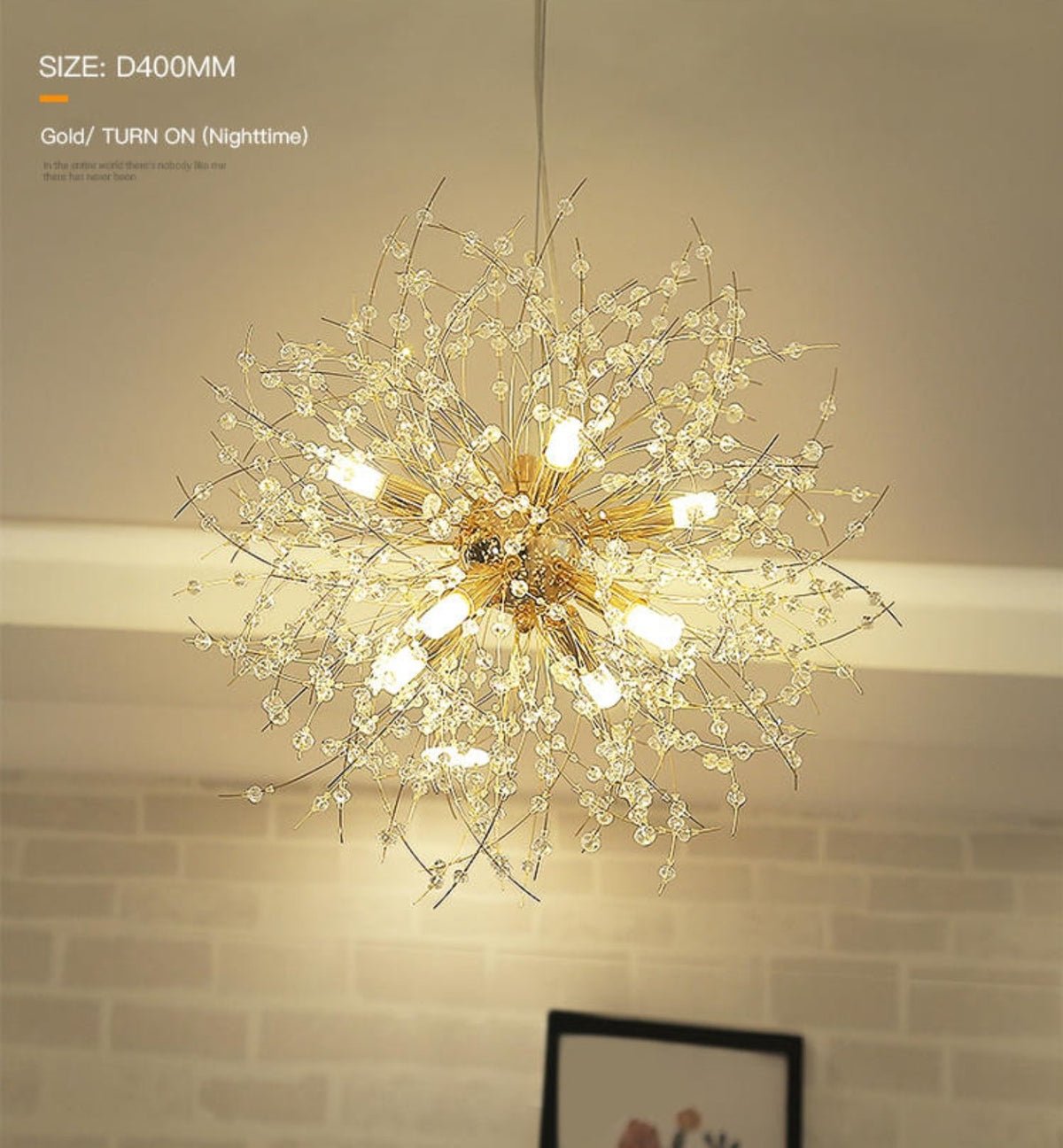 Snowflake Round/Rectangle Dandelion Branch Chandelier- Gold/Chrome/ Rose Gold - Reflect Lighting