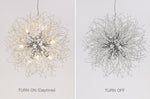 Snowflake Round/Rectangle Dandelion Branch Chandelier- Gold/Chrome/ Rose Gold - Reflect Lighting