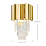 Luxury Wall Light Gold Crystal - Reflect Lighting