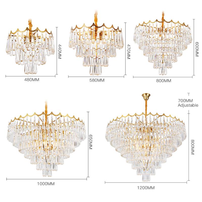 Raindrop Crystal Chandelier - Reflect Lighting