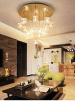 Cubed Crystal Dropdown Chandelier - Reflect Lighting