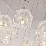 Cubed Crystal Dropdown Chandelier - Reflect Lighting
