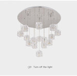 Cubed Crystal Dropdown Chandelier - Reflect Lighting