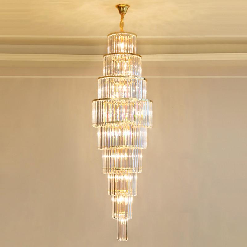 Large Tower Classic Crystal Chandelier - Reflect Lighting