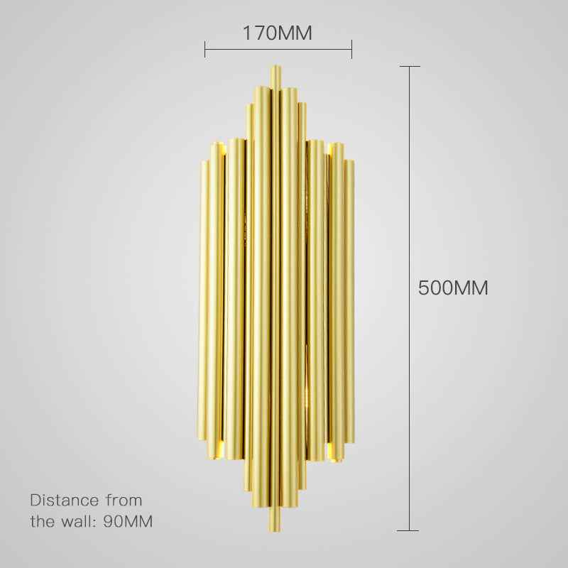 Gold Metal Wall Light