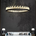 Black Stoned Chandelier
