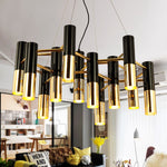 Black Metal Chandelier Light - Round/Rectangle - Reflect Lighting