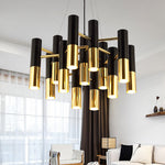Black Metal Chandelier Light - Round/Rectangle - Reflect Lighting