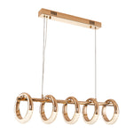 Swinson Rose Gold Led Ring Chandelier - Reflect Lighting