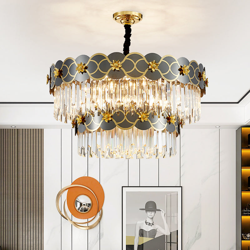 Orchard Chandelier Golden Lisianthus - Round/Rectangle - Reflect Lighting
