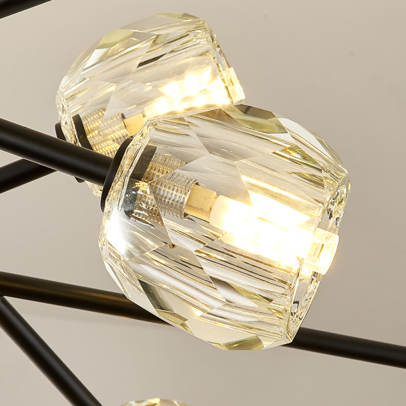 Cherry Tree Crystal Chandelier - Gold/Black - Reflect Lighting