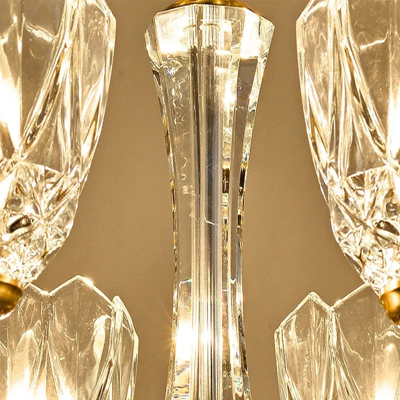 Sanne Barium Copper Crystal Chandelier - Reflect Lighting
