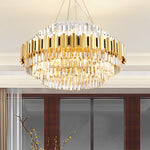 Sphere Gold Crystal Chandeliers-Round/Rectangle - Reflect Lighting