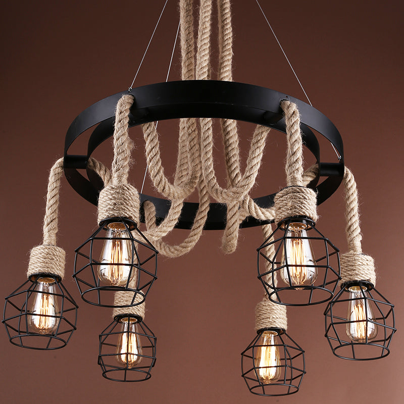 Drop Down Rope Chandelier