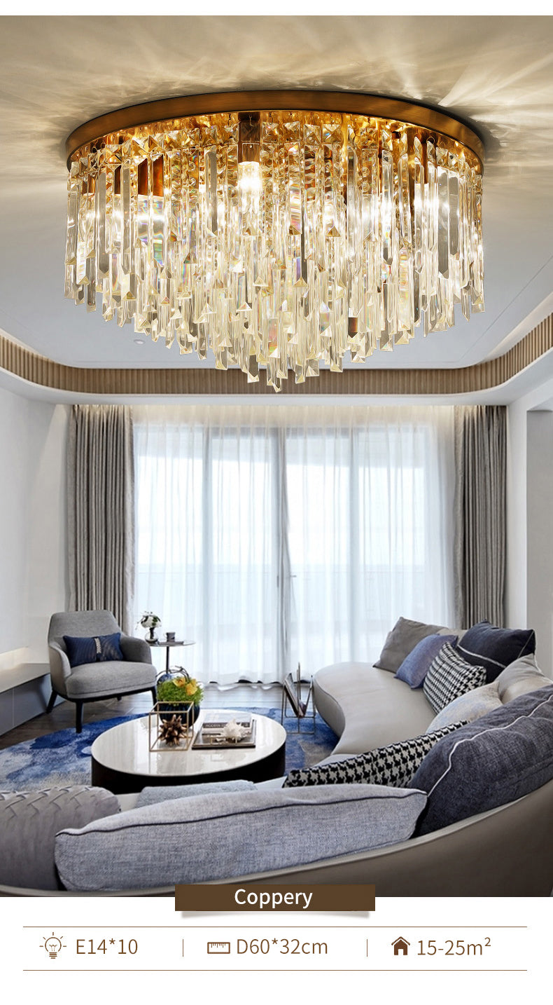 Schuster Ceiling Light Chandelier- Chrome/Gold - Reflect Lighting