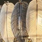 Radiara Feather Crystal Gold Chandelier