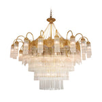 Premium Crystal Copper Chandelier-Round/Rectangle - Reflect Lighting