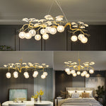 Hazel Gold LED Braided Chandelier - Reflect Lighting