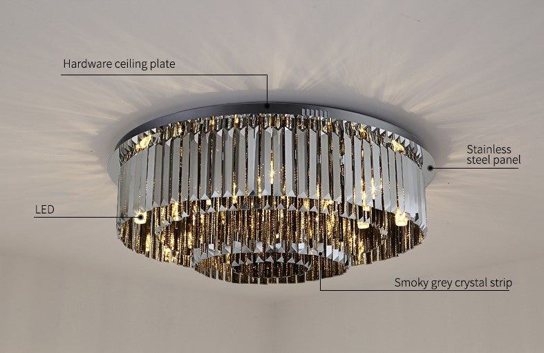 Smokey Grey Eaton Ceiling Light Chandelier - Reflect Lighting
