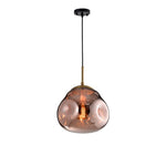 Pressley Vard Pendant Light- Smoky Grey/ Rose Gold/ Red/ Cognac - Reflect Lighting