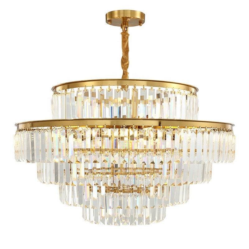 Double Round Crystal Chandelier - Reflect Lighting