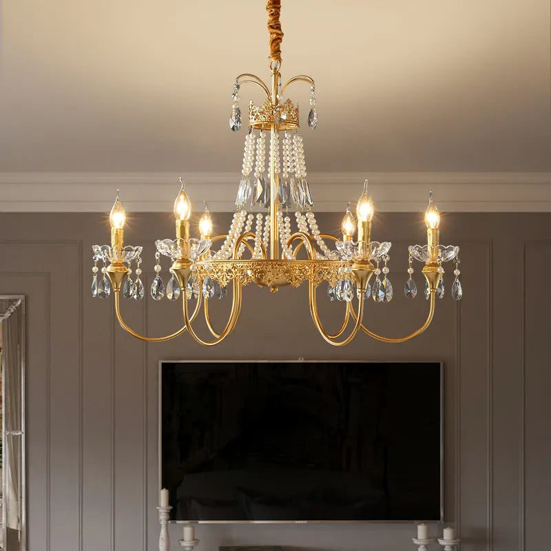 Aafko Eolia Gold Pearl Chandelier - Reflect Lighting