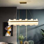 Clyde Barndon Frosted/Engraved Chandelier- Round/Rectangle - Reflect Lighting