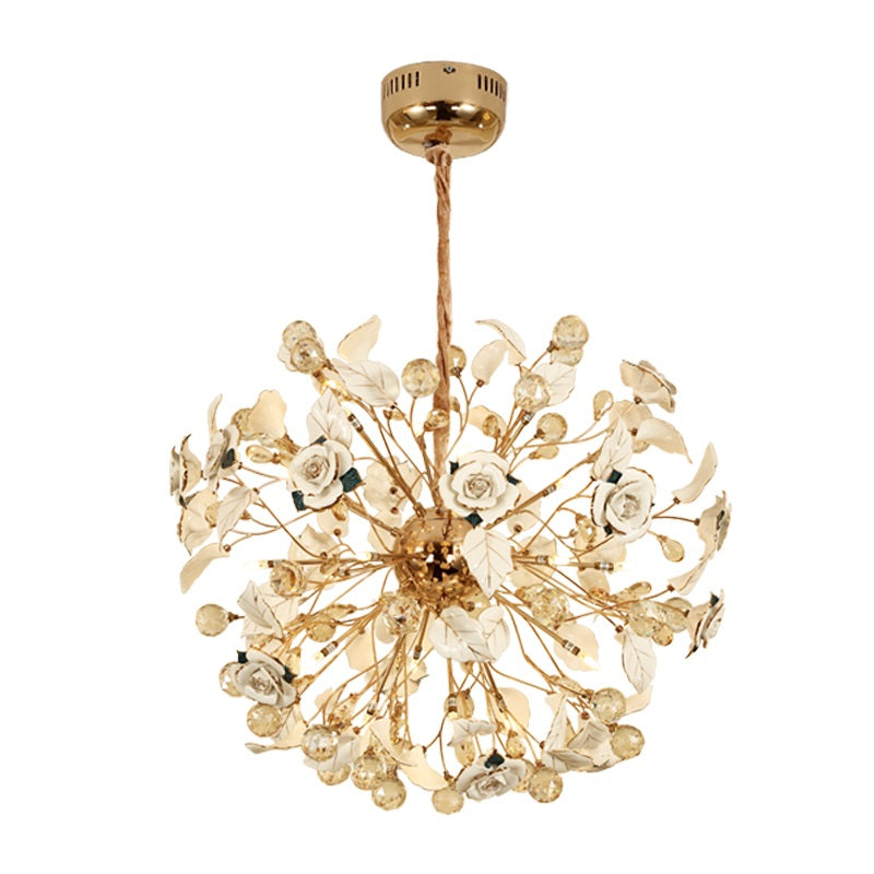 Lotus Flower Crystal Chandelier-6 Colours - Reflect Lighting