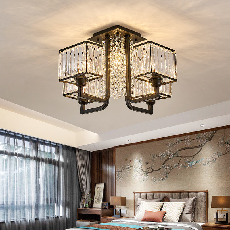 Eshleman Black Crystal Chandelier - Reflect Lighting