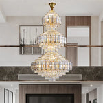 Hammons Gold Crystal Large Chandelier - Reflect Lighting