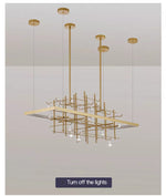 Sherburne Abdera Gold Chandelier - Reflect Lighting