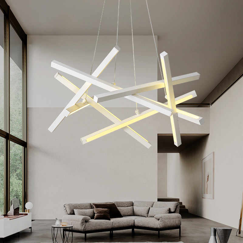 Wanda LED Chandelier Pendant- Gold/ Black/ White - Reflect Lighting