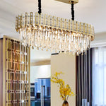 Bee Hive Gold Crystal Chandelier-Round/Rectangle - Reflect Lighting
